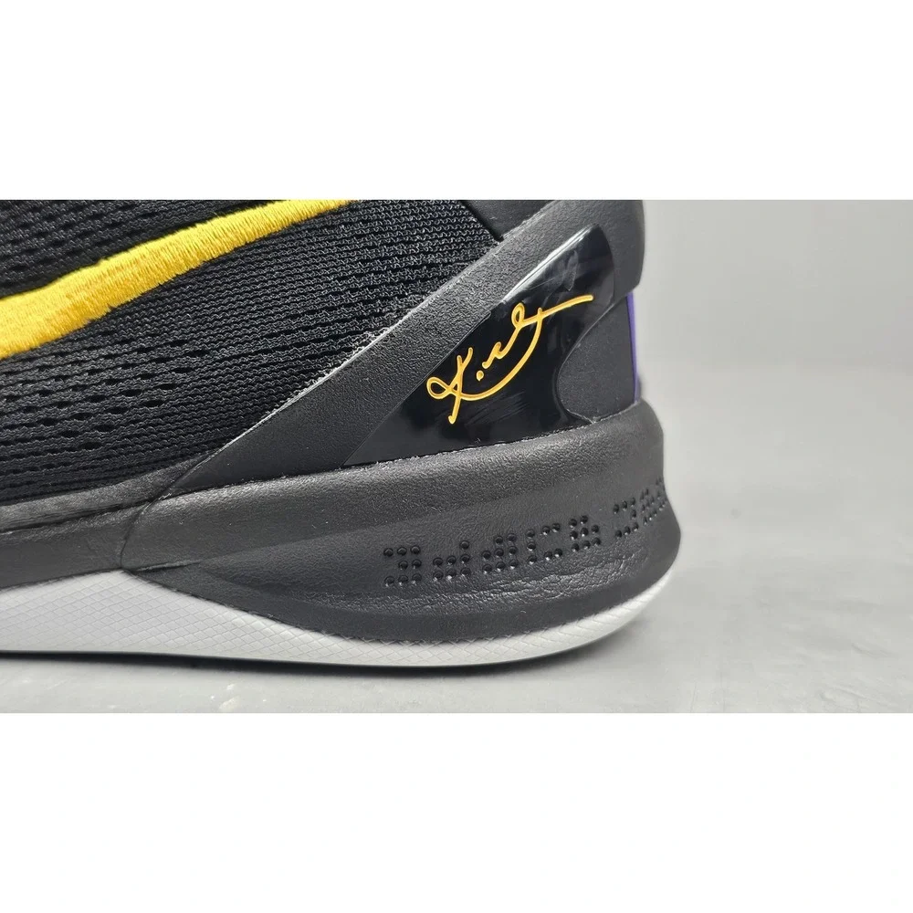 Nike Kobe 8 GS Lakers Away Basketball Shoes GS 7Y Womens 8.5 Black FN0266-002‎